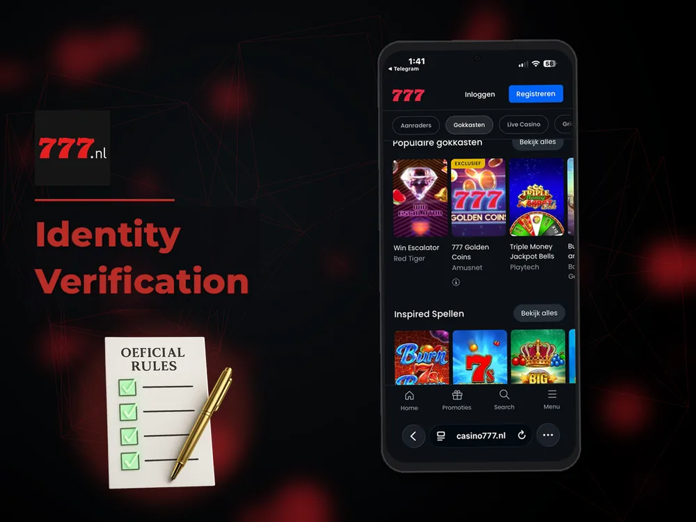 777 Casino Nl - Identity Verification