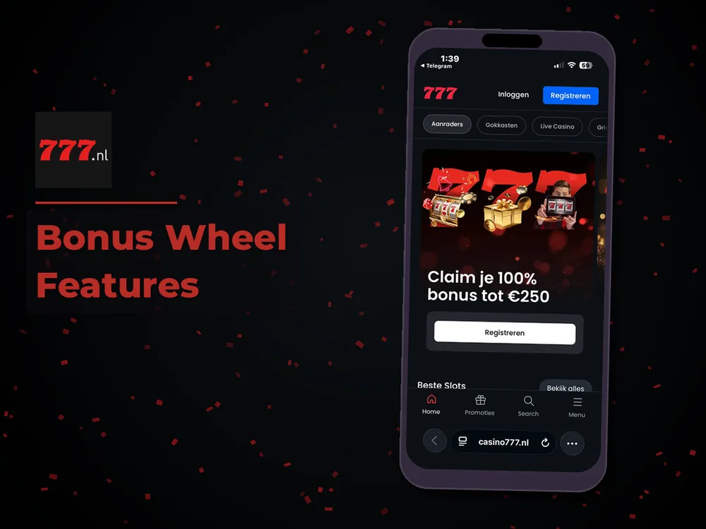 777 Casino Nl - Bonus Wheel Features