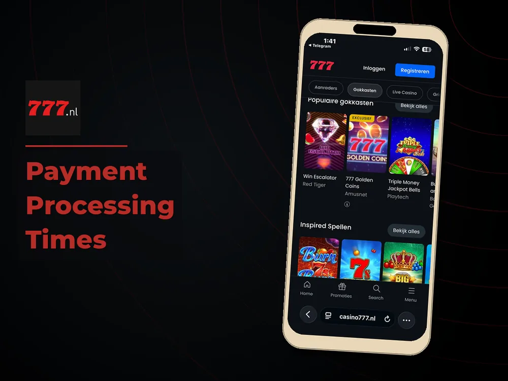 777 Casino Nl - Payment Processing Times