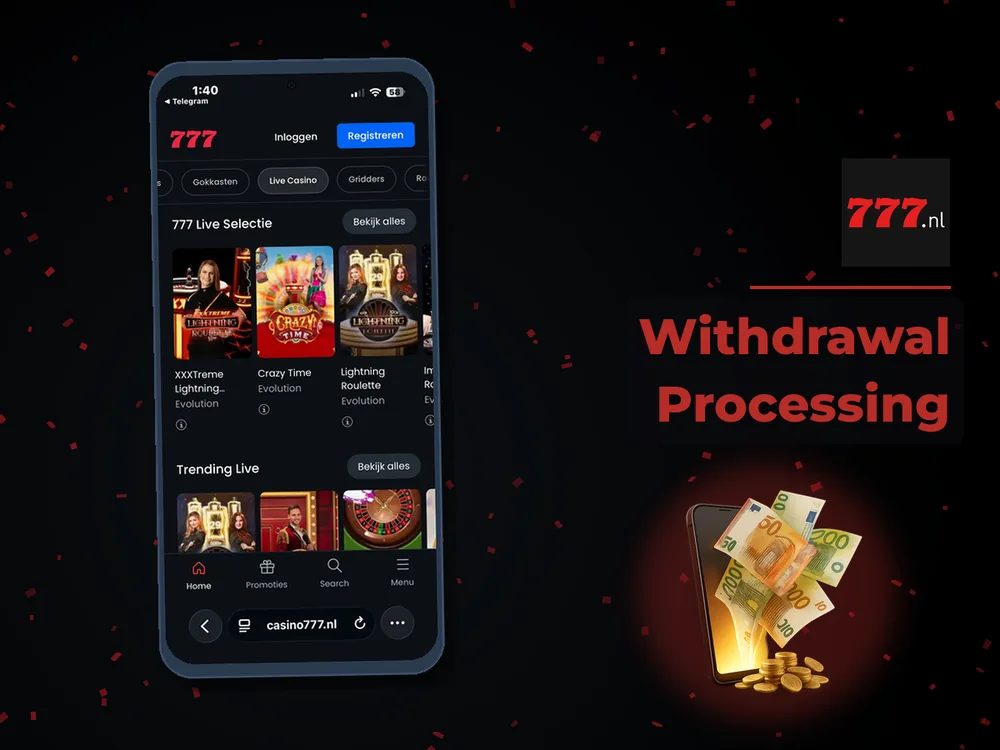 777 Casino Nl - Withdrawal Processing