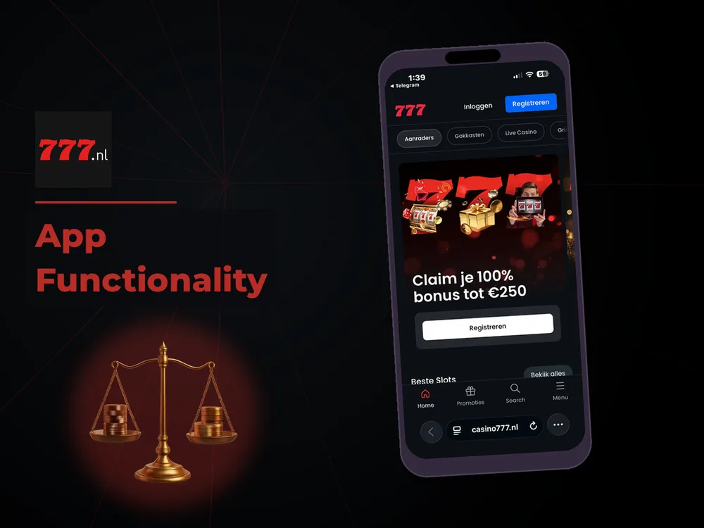 777 Casino Nl - App Functionality