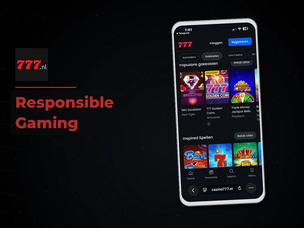777 Casino Nl - Responsible Gaming