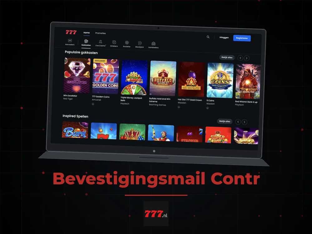777 Casino Nl - Bevestigingsmail Contr