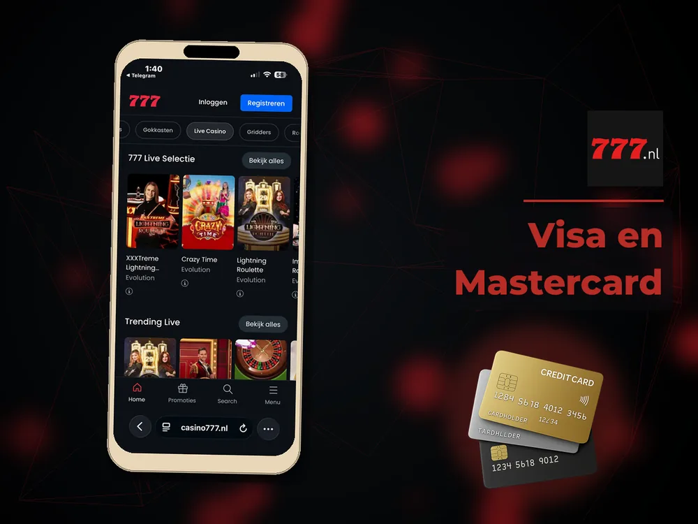 777 Casino Nl - Visa en Mastercard
