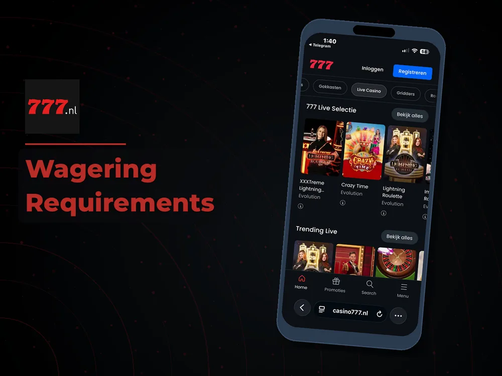 777 Casino Nl - Wagering Requirements