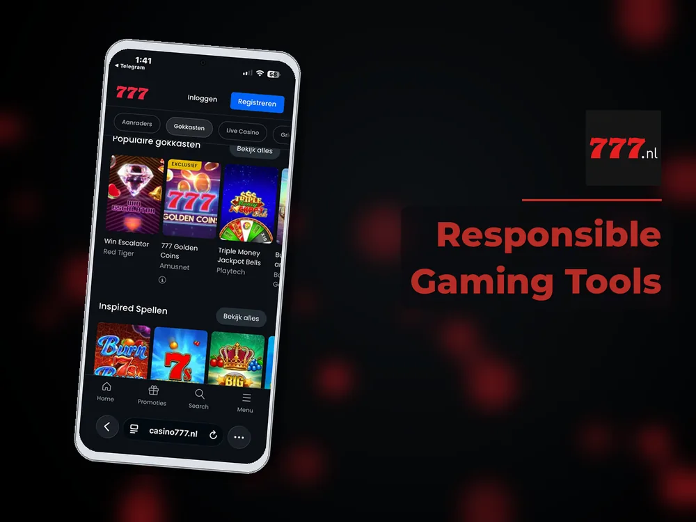 777 Casino Nl - Responsible Gaming Tools