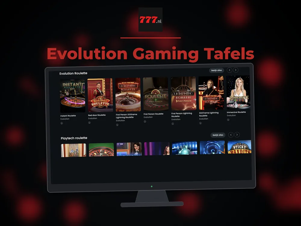 777 Casino Nl - Evolution Gaming Tafels