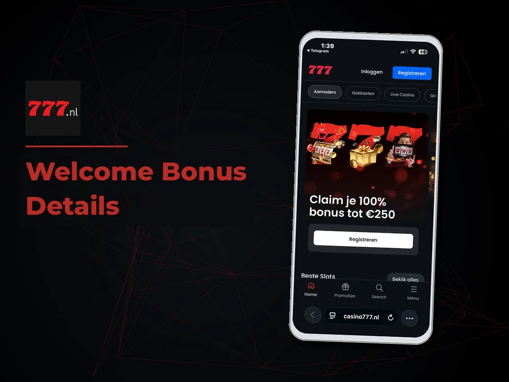 777 Casino Nl - Welcome Bonus Details