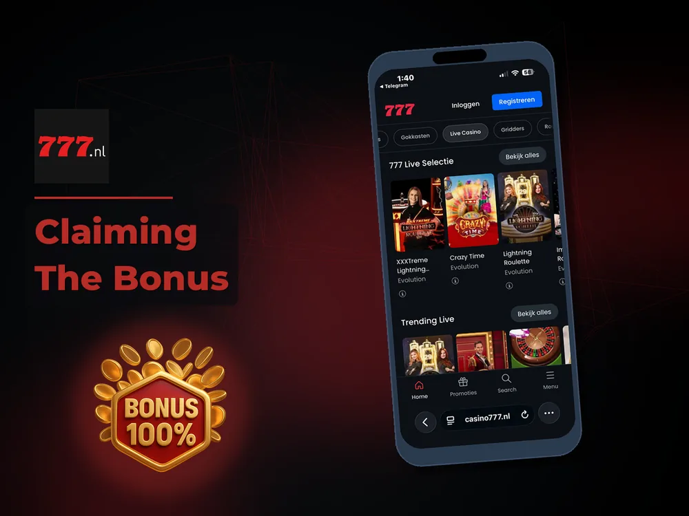 777 Casino Nl - Claiming The Bonus