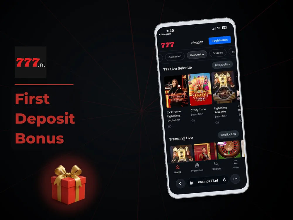 777 Casino Nl - First Deposit Bonus