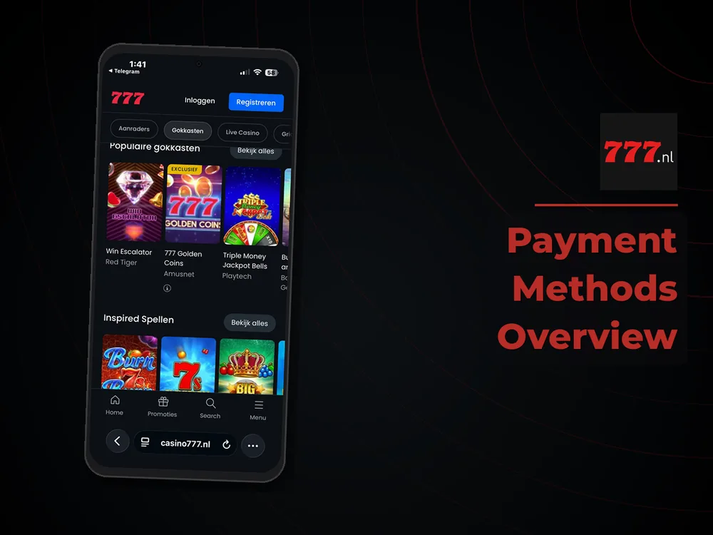 777 Casino Nl - Payment Methods Overview
