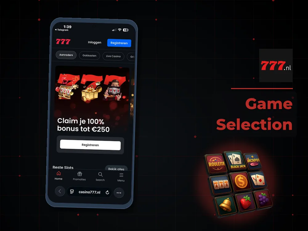 777 Casino Nl - Game Selection