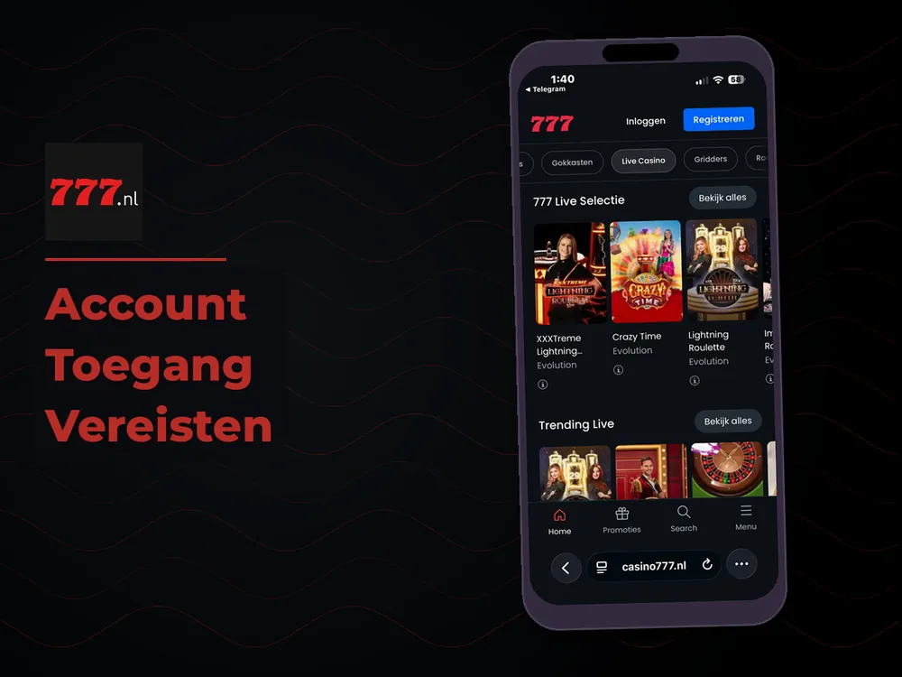 777 Casino Nl - Account Toegang Vereisten